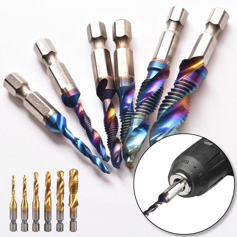 6PCS Multipurpose Compound Spiral Tap Set