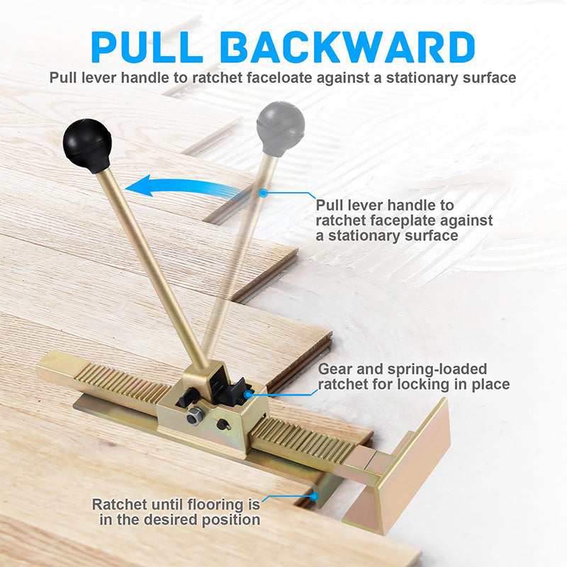 Professional Ratcheting Hardwood Plank Jack