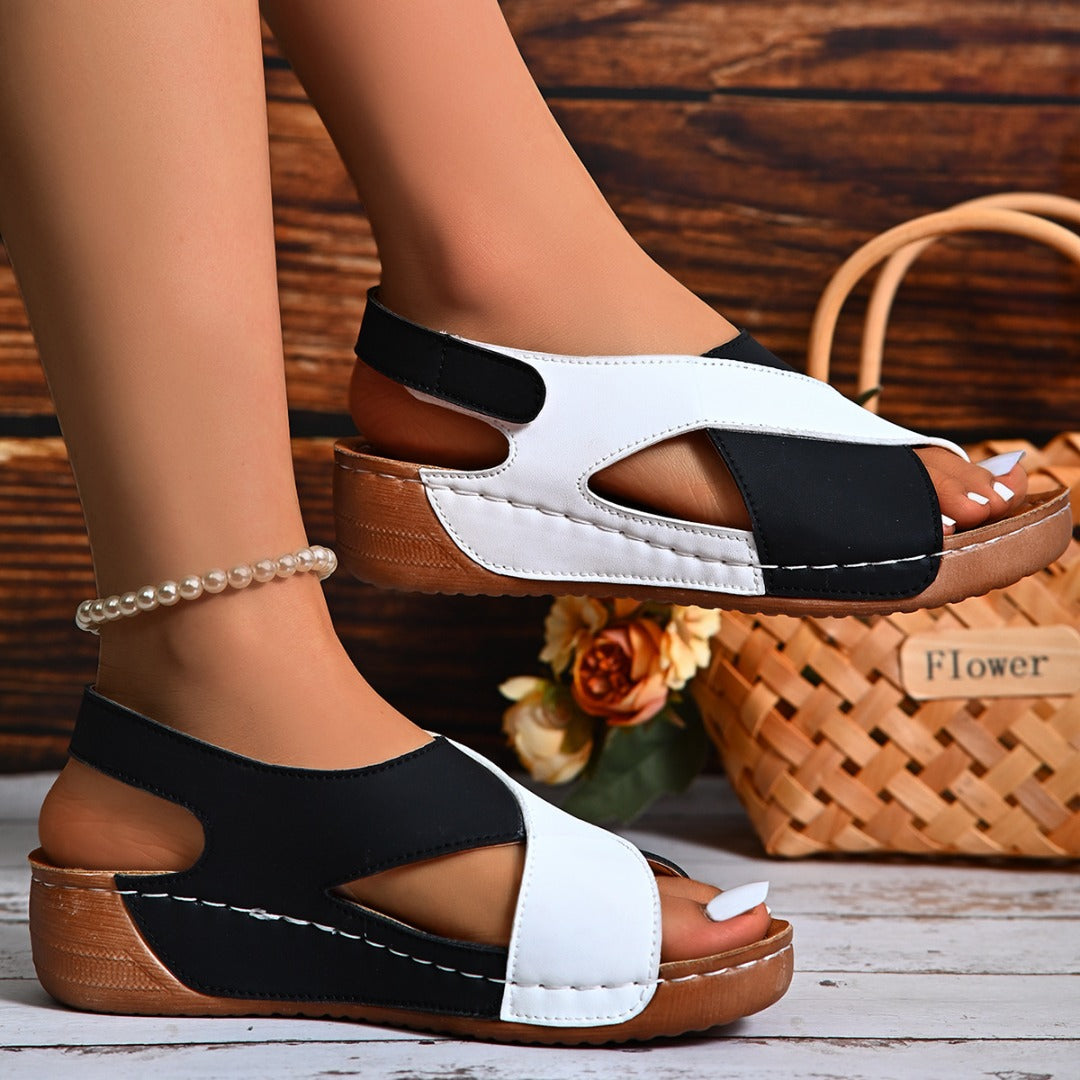 🔥Last Day Promotion 50% OFF - Women's Ultra Comfortable Slope Heel Orthopaedic Sandals