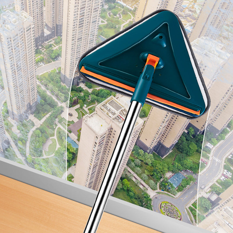 Multi-purpose Telescopic Pole 360° Rotatable Triangle Water Absorbing Dust Mop