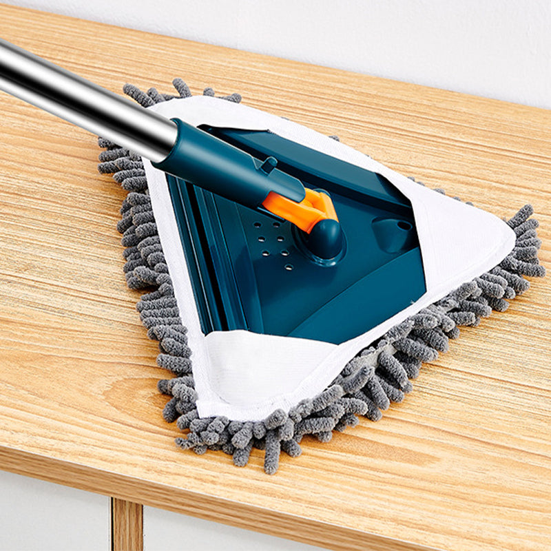 Multi-purpose Telescopic Pole 360° Rotatable Triangle Water Absorbing Dust Mop