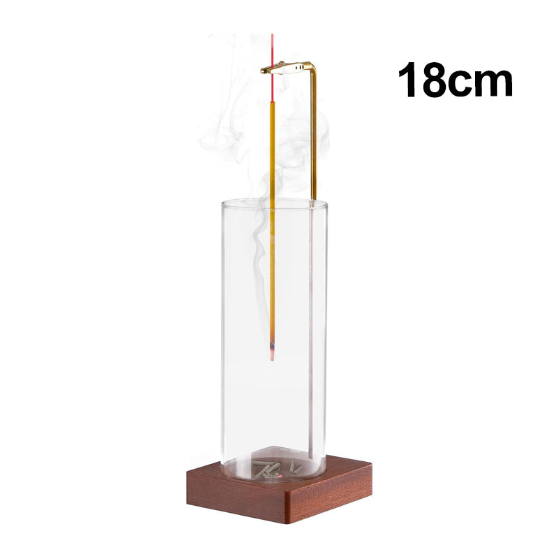 Incense Stick Holder with Detachable Glass Ash Catcher