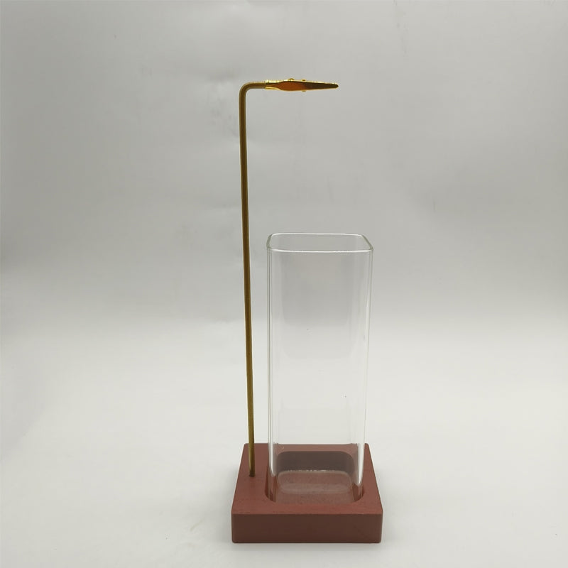 Incense Stick Holder with Detachable Glass Ash Catcher