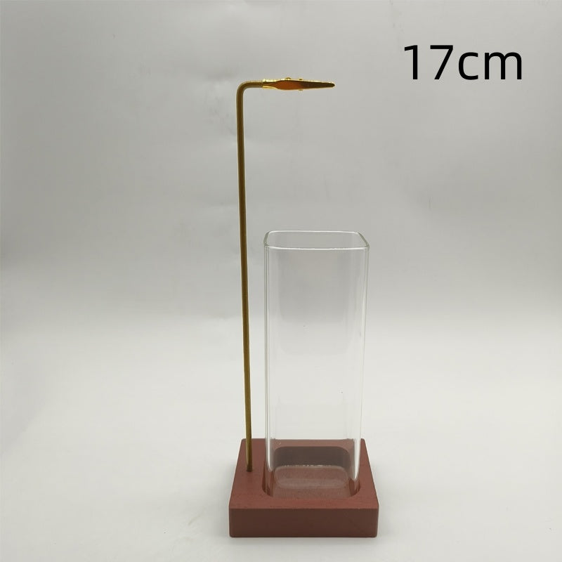 Incense Stick Holder with Detachable Glass Ash Catcher