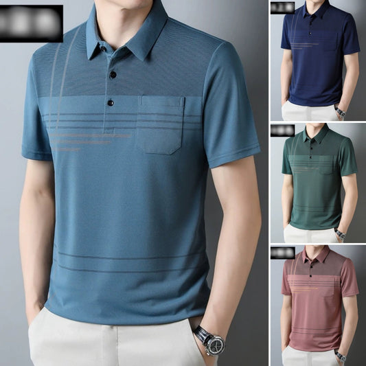 Men's Short Sleeve Lapel T-Shirt