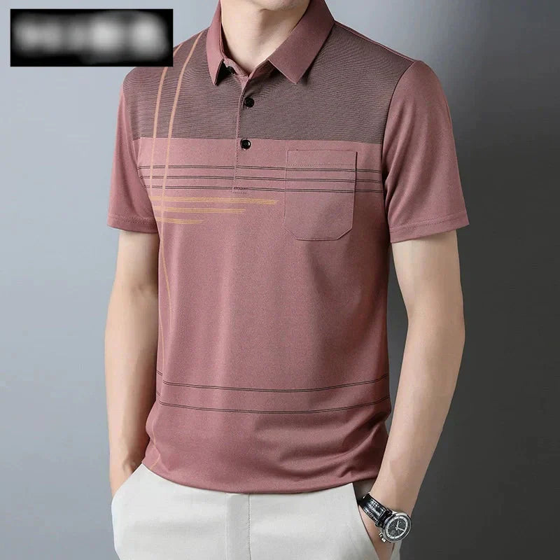 Men's Short Sleeve Lapel T-Shirt