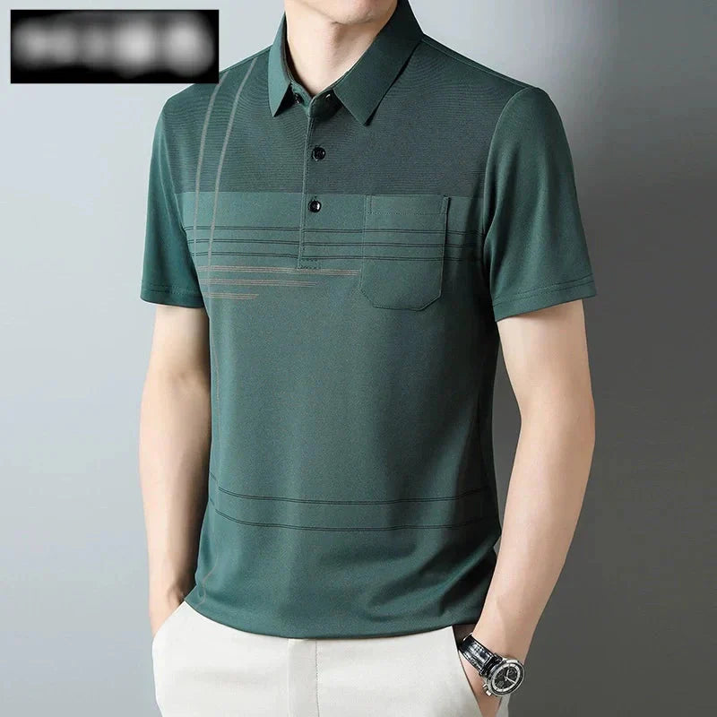 Men's Short Sleeve Lapel T-Shirt