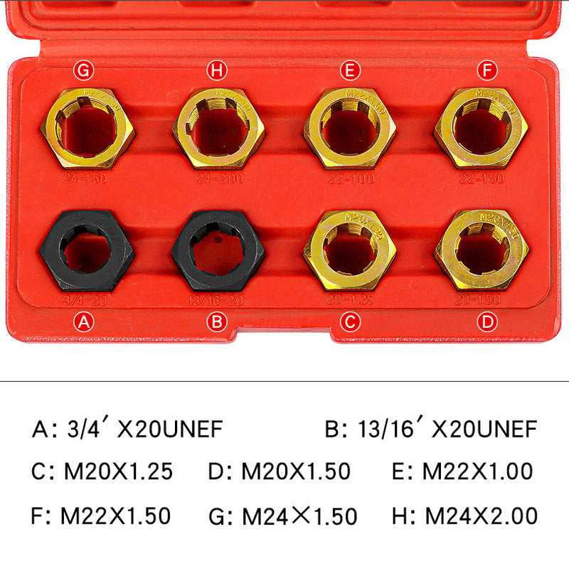 8 Pcs Automotive Screw Thread Repair Tool Set