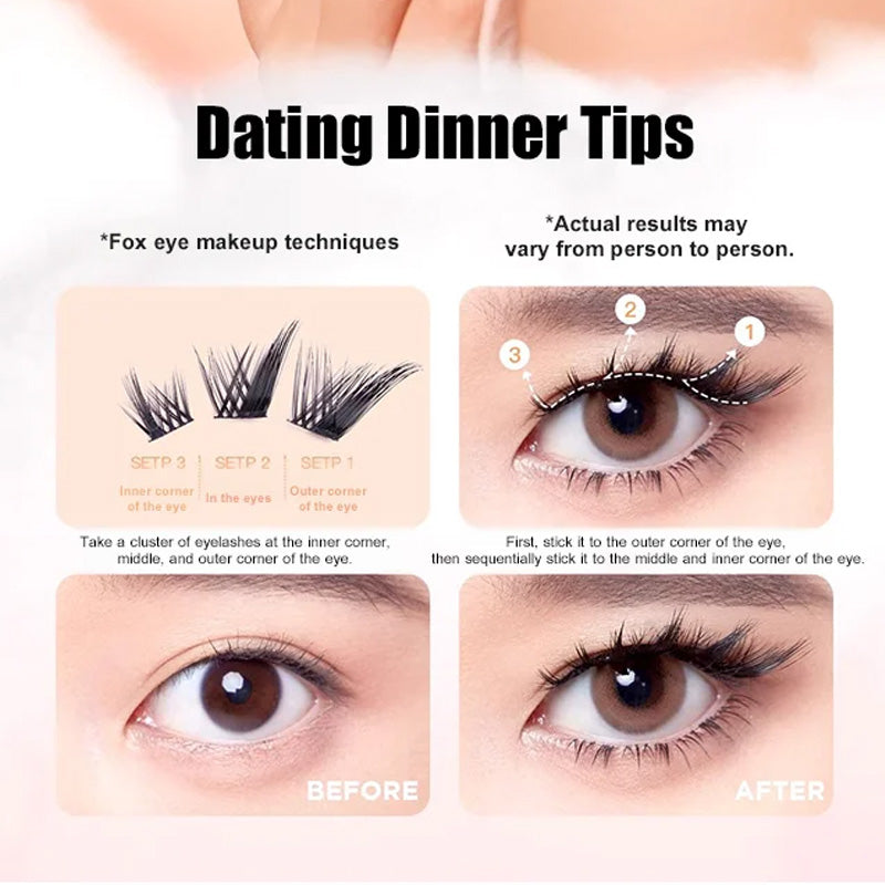 💕Buy 1 Get 1 FRee💕Self-Adhesive Fox-Eye Winged False Eyelashes