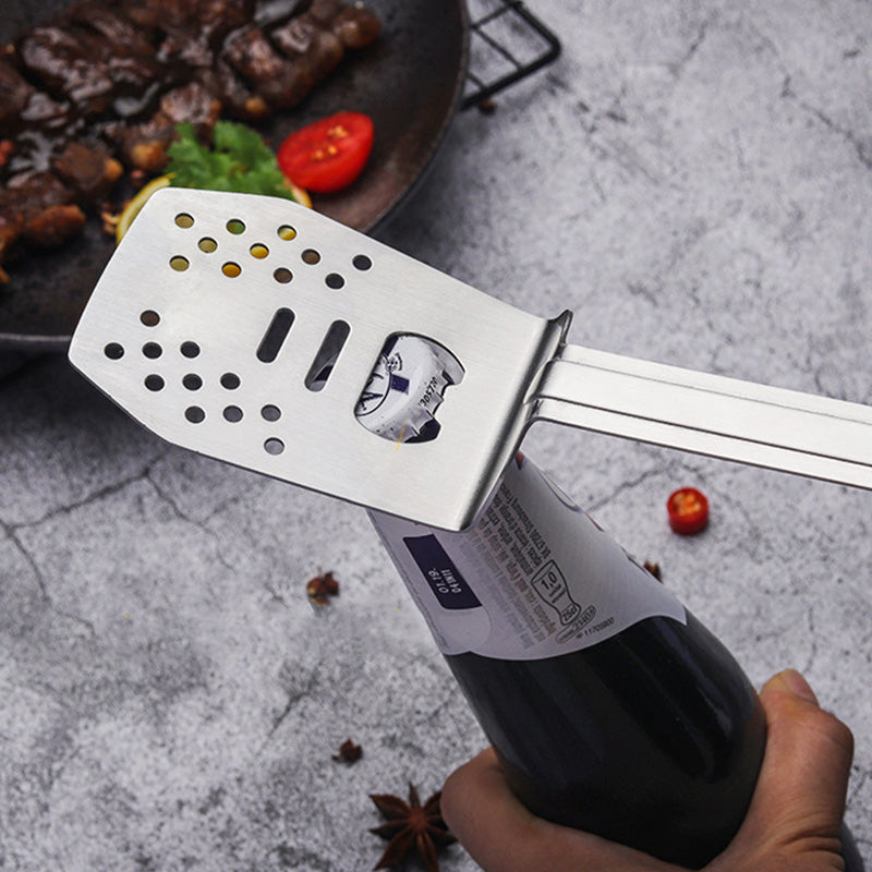 🔥Hot sale 🥓3-in-1 Camping BBQ Grill Utensils Home Fork Spatula Clip