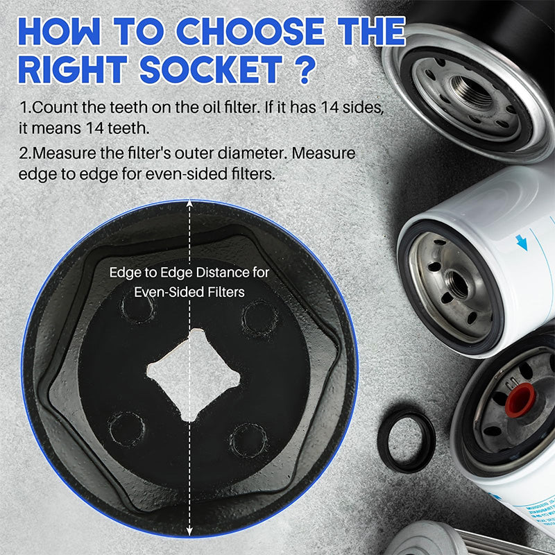 🚘 Limited Time Half Price-10pc Oil Filter Wrench Sleeve Kit