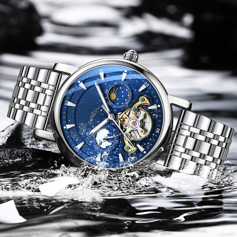 Men's Luxury Automatic Luminous Starry Sky Watch