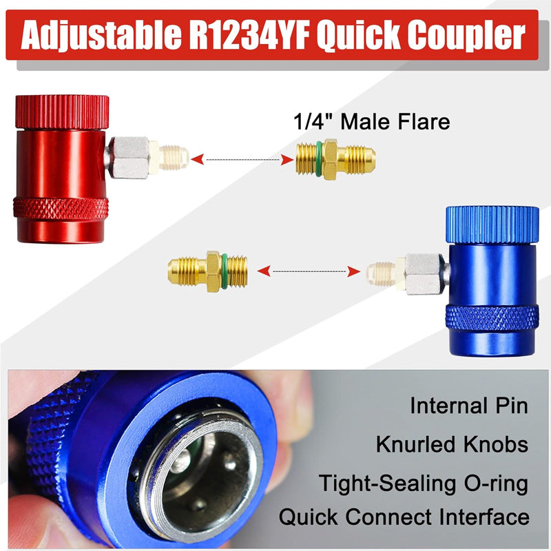 ⏰Time-limited Special🧰3 Way R134/R22/R410 AC Gauges🔥
