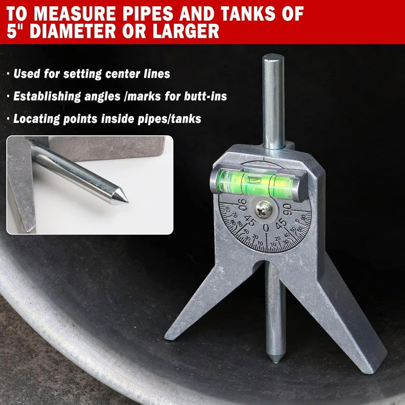Y-Type Pipe Center Finder Tool for Marking & Alignment