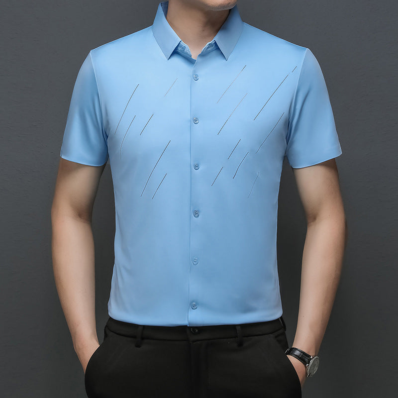❄️Men's Casual Business Short Sleeve Lapel T-Shirt