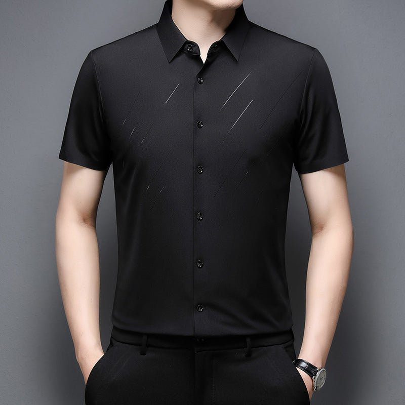 ❄️Men's Casual Business Short Sleeve Lapel T-Shirt