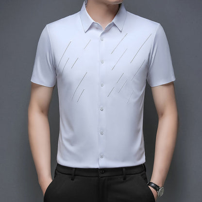 ❄️Men's Casual Business Short Sleeve Lapel T-Shirt