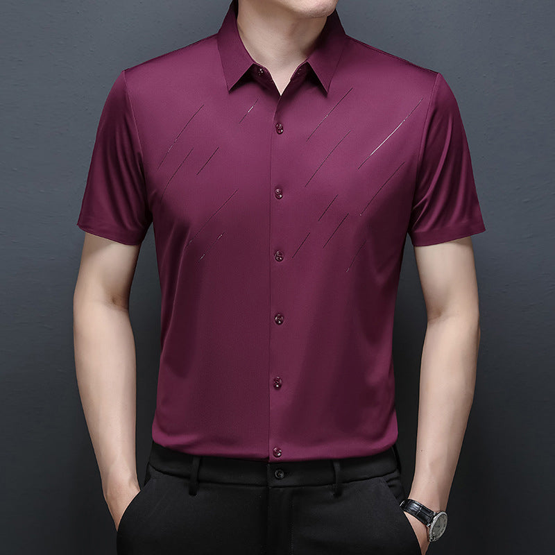 ❄️Men's Casual Business Short Sleeve Lapel T-Shirt