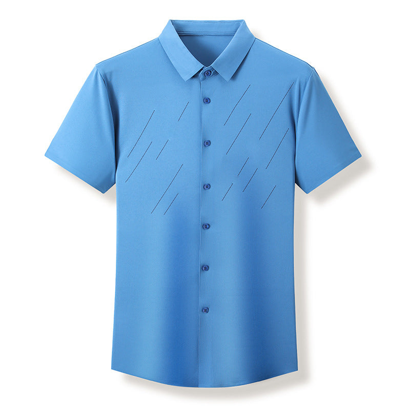 ❄️Men's Casual Business Short Sleeve Lapel T-Shirt