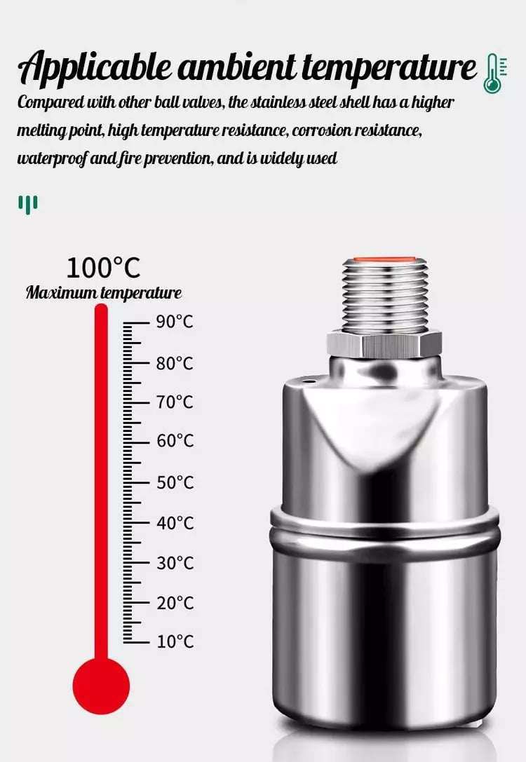 2026 HOT SALE 50% OFF🌊 304 stainless steel water level control float valve🚰