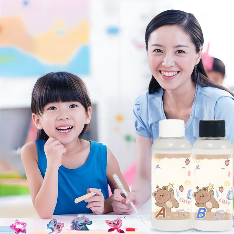 🎨 Epoxy Resin AB Glue - Transparent Drip Adhesive, Unlimited Creativity!