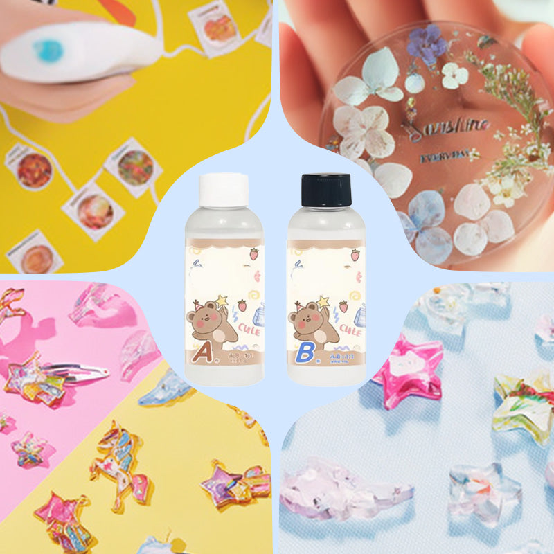 🎨 Epoxy Resin AB Glue - Transparent Drip Adhesive, Unlimited Creativity!
