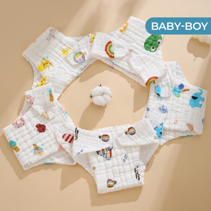 Reusable Cotton Cartoon Baby Diapers