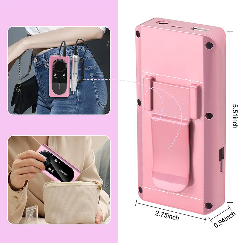 Portable Rechargeable Nail Buffer & Polisher Set