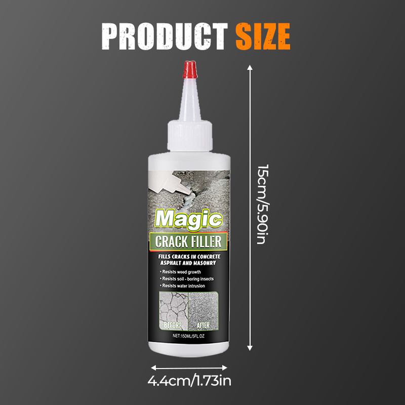 Special Offer: Waterproof Concrete Crack Filler | High Elasticity Sealant for Asphalt & Masonry | Weather-Resistant & Odour-Free Repair Paste