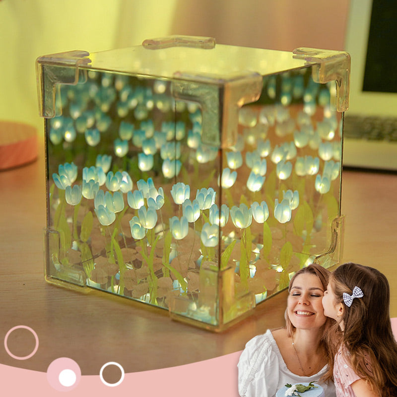 Magic Cube DIY Tulip Mirror Light
