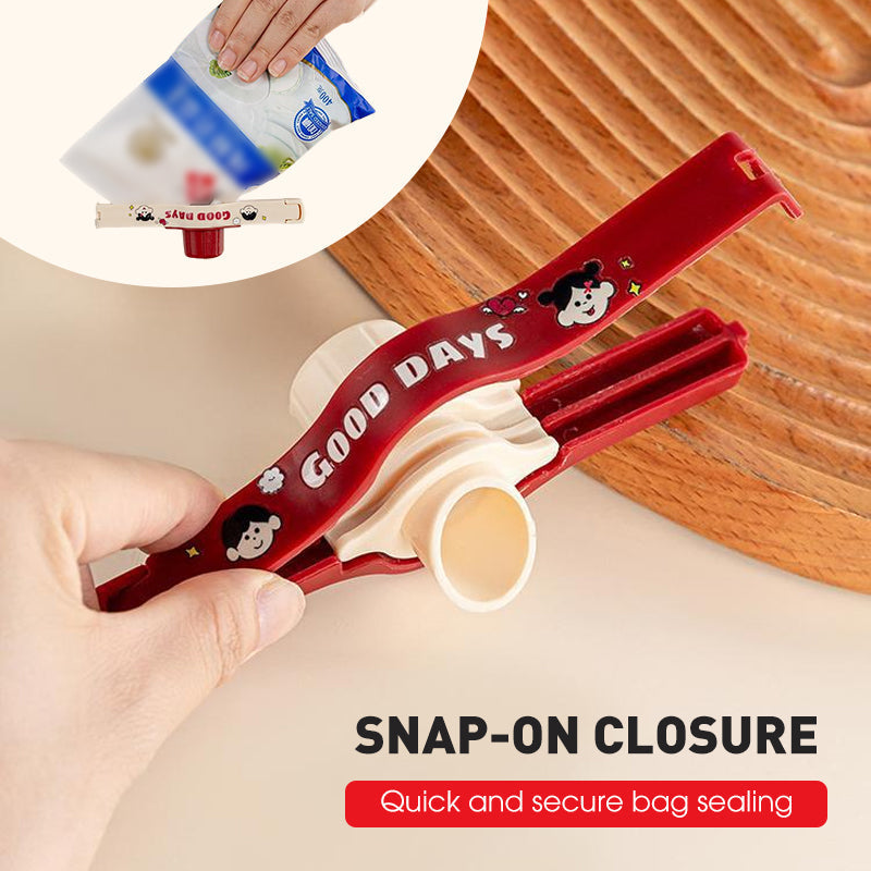 ⏳ 50% OFF! ✨ Kitchen Seasoning & Food Sealing Clip – Moisture-Proof Seal, Snap-On Double Serration & Smooth Pouring Spout – Keep Food Fresh Longer 🛍️