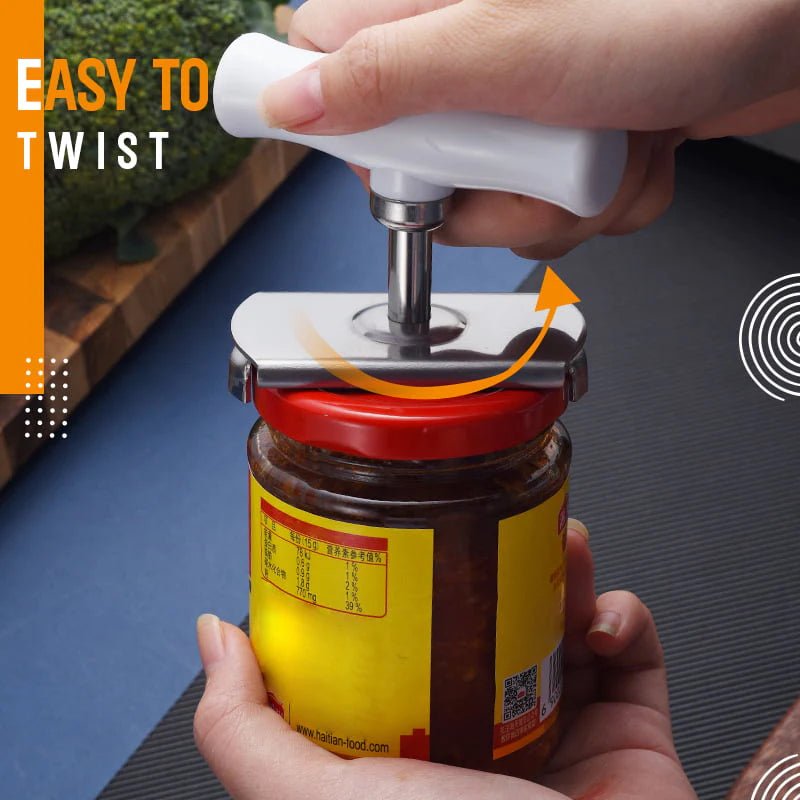 🥫 50% OFF NOW! 🔧 Easy Adjustable Stainless Steel Cap Opener – Fits 3–9.5cm Lids, Multi-Function & Arthritis-Friendly – Must-Have Kitchen Tool ✨