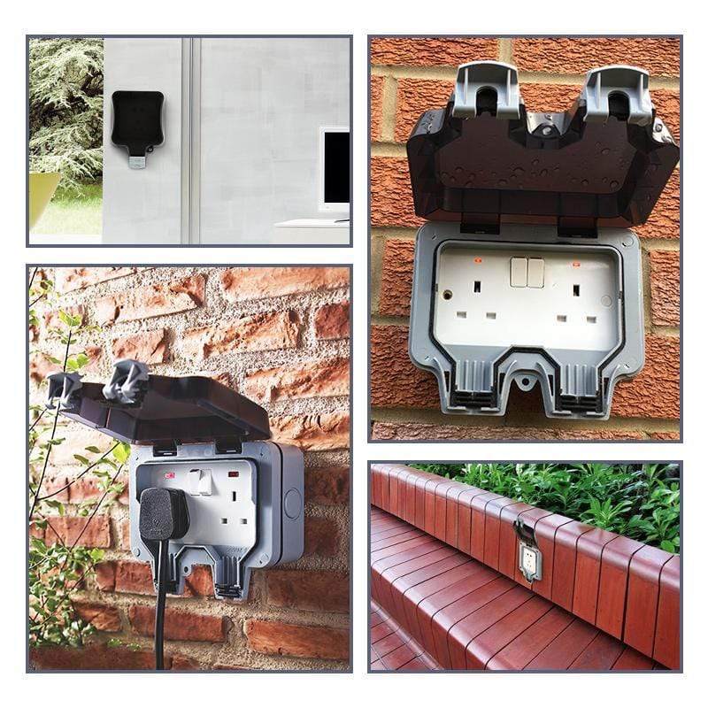 ⚡ LIMITED-TIME 50% OFF! ✨ Outdoor Waterproof Receptacle Outlet – IP66, Anti-Theft Lock, UV Protected 🔒