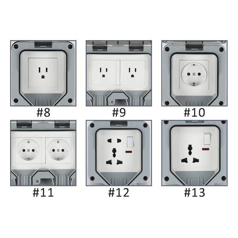 ⚡ LIMITED-TIME 50% OFF! ✨ Outdoor Waterproof Receptacle Outlet – IP66, Anti-Theft Lock, UV Protected 🔒