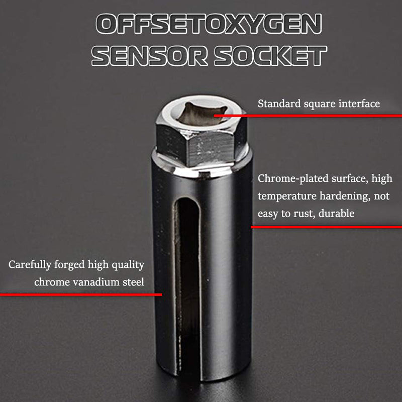 ⏳Limited-time 50% off⏰Automotive O2 Sensor Offset Socket & Thread Chaser 5 PCS Set🚗🔧