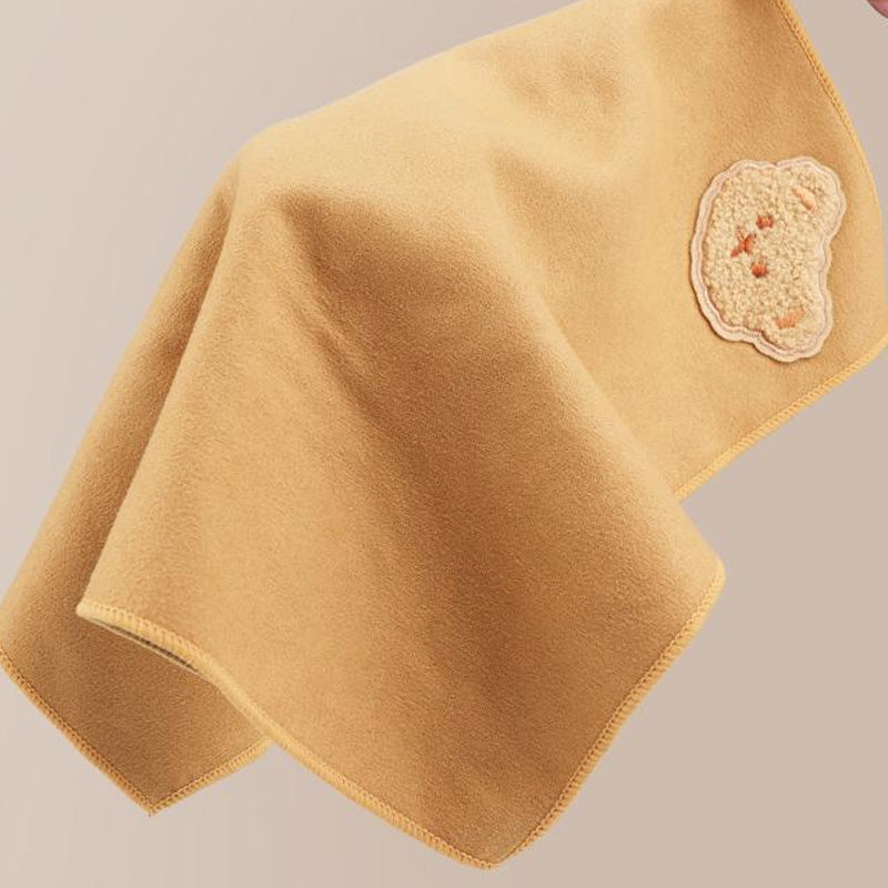 Bear Embroidered Dual-Sided Car Cleaning Cloth