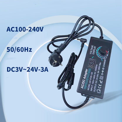 🔥Adjustable 3V-24V 3A Universal AC/DC Power Adapter