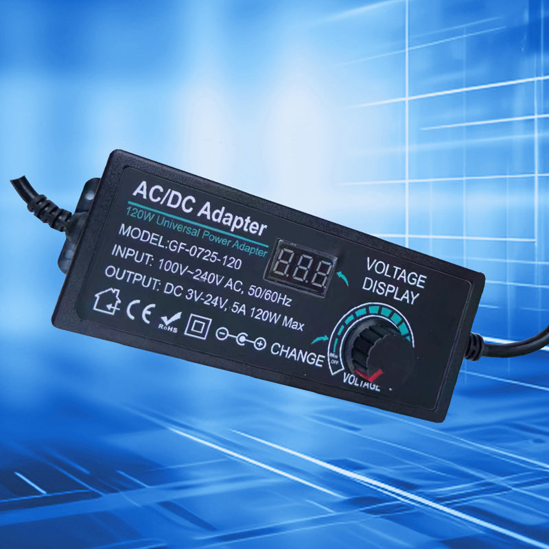 🔥Adjustable 3V-24V 3A Universal AC/DC Power Adapter