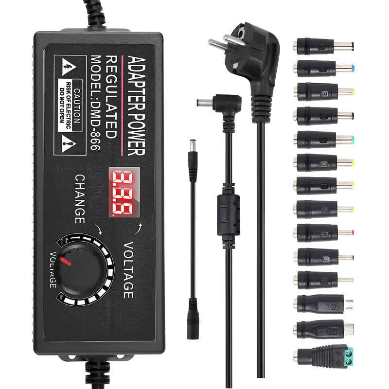 🔥Adjustable 3V-24V 3A Universal AC/DC Power Adapter