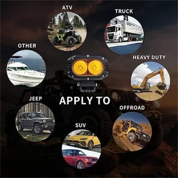 💡 Ultimate Road Illumination | Powerful Motorbike LED Driving Lights ⚡【Buy 2 and get 1 free】
