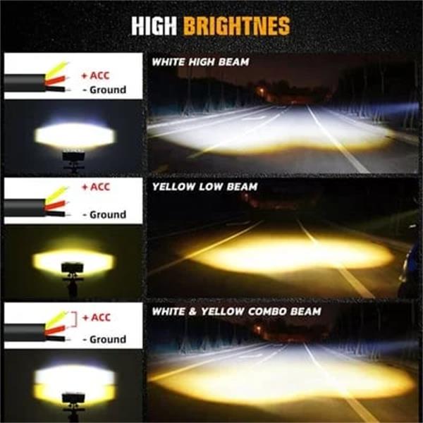 💡 Ultimate Road Illumination | Powerful Motorbike LED Driving Lights ⚡【Buy 2 and get 1 free】
