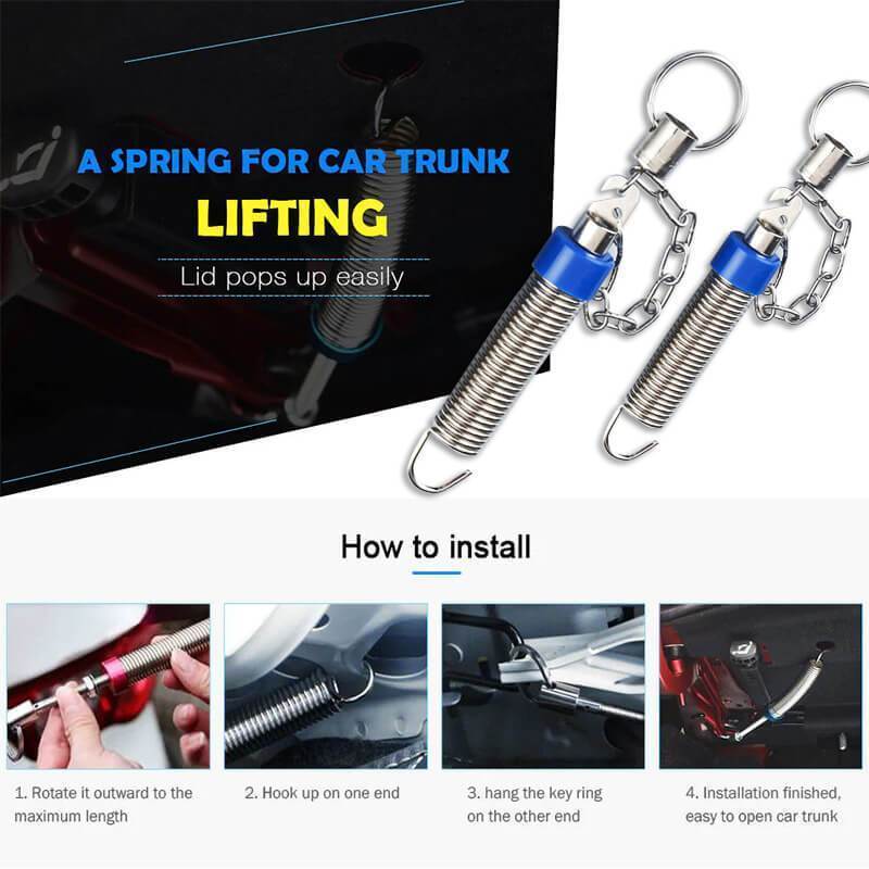 🚗 50% OFF! Trunk Spring Lifting Device – Hands‑free open, adjustable & head‑safe. No more bumping. Easy DIY install! 🔧💪