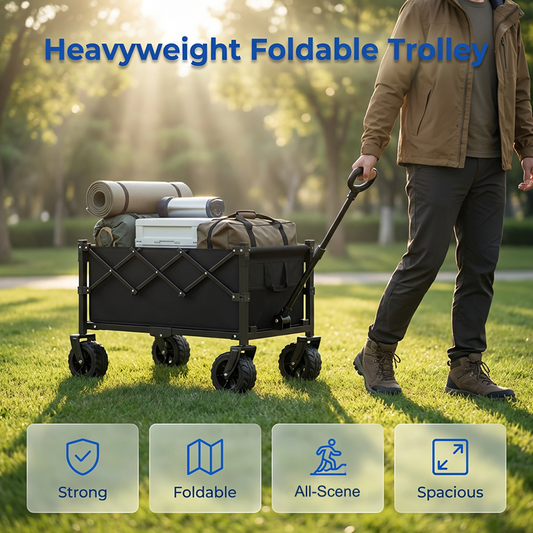📢📢40% OFF !! ⏰Collapsible Wagon Cart with Wheels