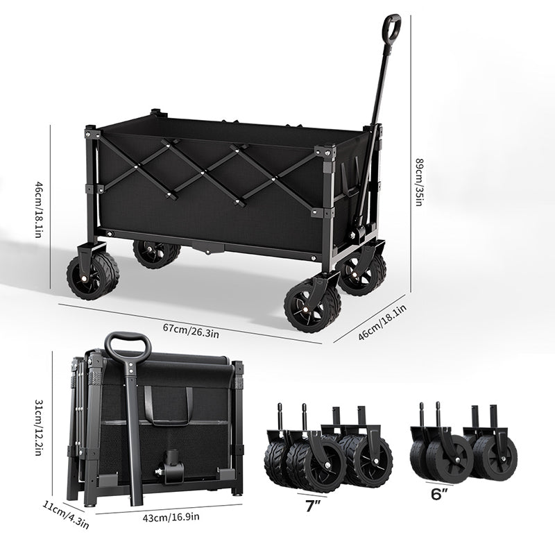 📢📢40% OFF !! ⏰Collapsible Wagon Cart with Wheels