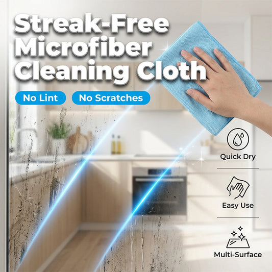 ✨ LIMITED-TIME 50% OFF! 🧽 Premium Microfiber Cleaning Cloth – Streak-Free, Durable, 3-Pack Set 🧼