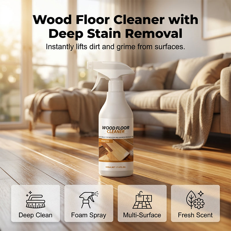 Quick-Drying Wood Floor Cleaner for Deep Cleaning