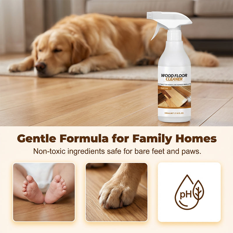 Quick-Drying Wood Floor Cleaner for Deep Cleaning