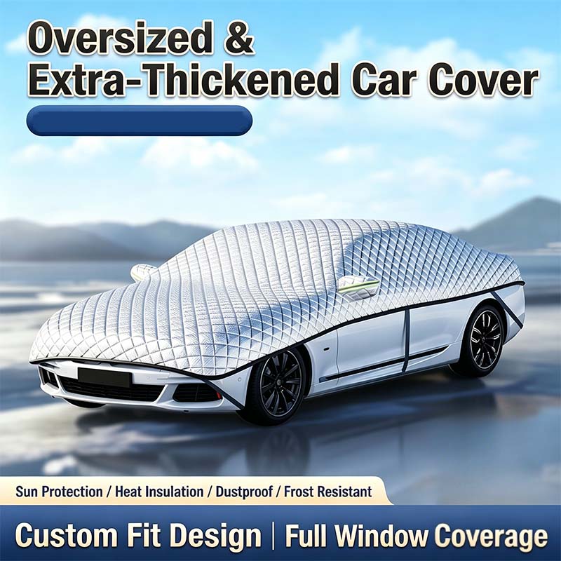 🥳HOT SALE🥳💞50K+ SOLD!🌨️🛡️ 50% OFF! Car Windshield Snow Cover – All‑season, multi‑layer. Covers hood, glass & side windows. Strong straps, no slipping! 🚙💨