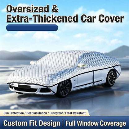 🥳HOT SALE🥳💞50K+ SOLD!🌨️🛡️ 50% OFF! Car Windshield Snow Cover – All‑season, multi‑layer. Covers hood, glass & side windows. Strong straps, no slipping! 🚙💨