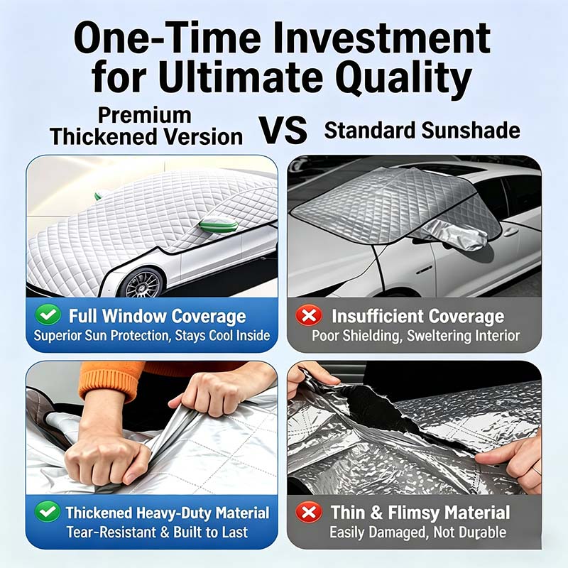 🥳HOT SALE🥳💞50K+ SOLD!🌨️🛡️ 50% OFF! Car Windshield Snow Cover – All‑season, multi‑layer. Covers hood, glass & side windows. Strong straps, no slipping! 🚙💨